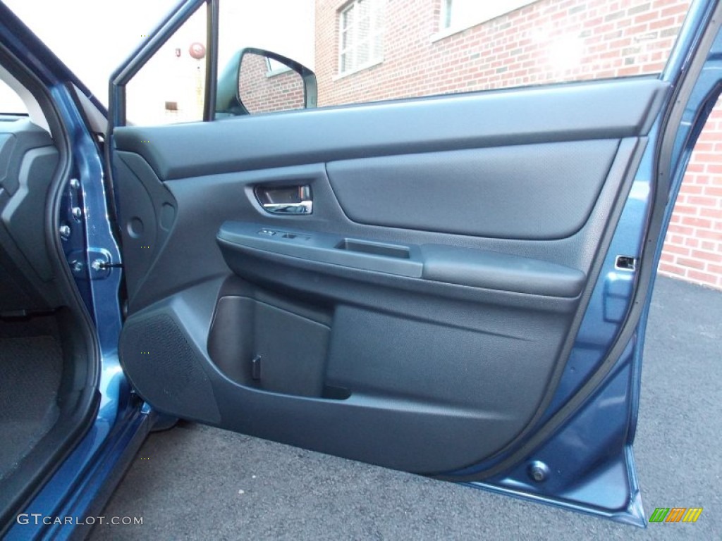 2013 Subaru Impreza 2.0i Limited 5 Door Black Door Panel Photo #85988646