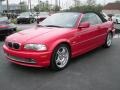 2002 Electric Red BMW 3 Series 330i Convertible  photo #1