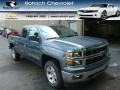 2014 Blue Granite Metallic Chevrolet Silverado 1500 LT Double Cab 4x4  photo #1