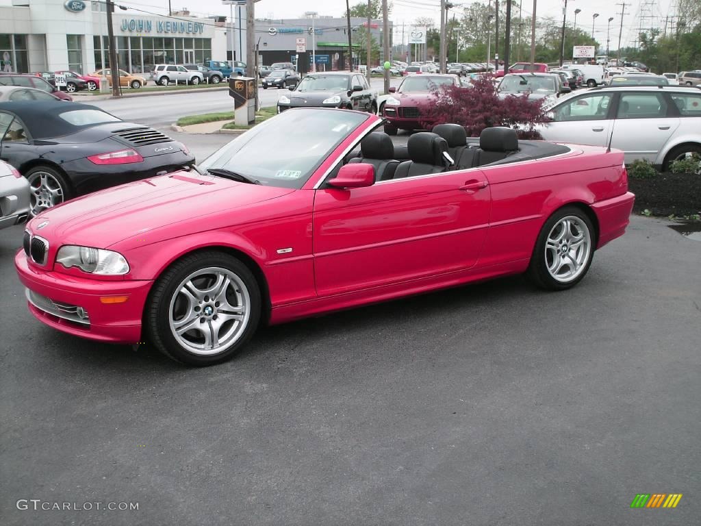 2002 3 Series 330i Convertible - Electric Red / Black photo #10