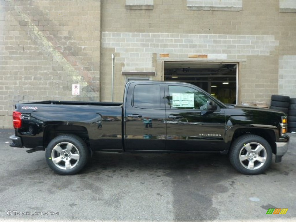 2014 Silverado 1500 LT Double Cab 4x4 - Black / Jet Black photo #2