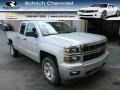 2014 Silver Ice Metallic Chevrolet Silverado 1500 LT Double Cab 4x4  photo #1