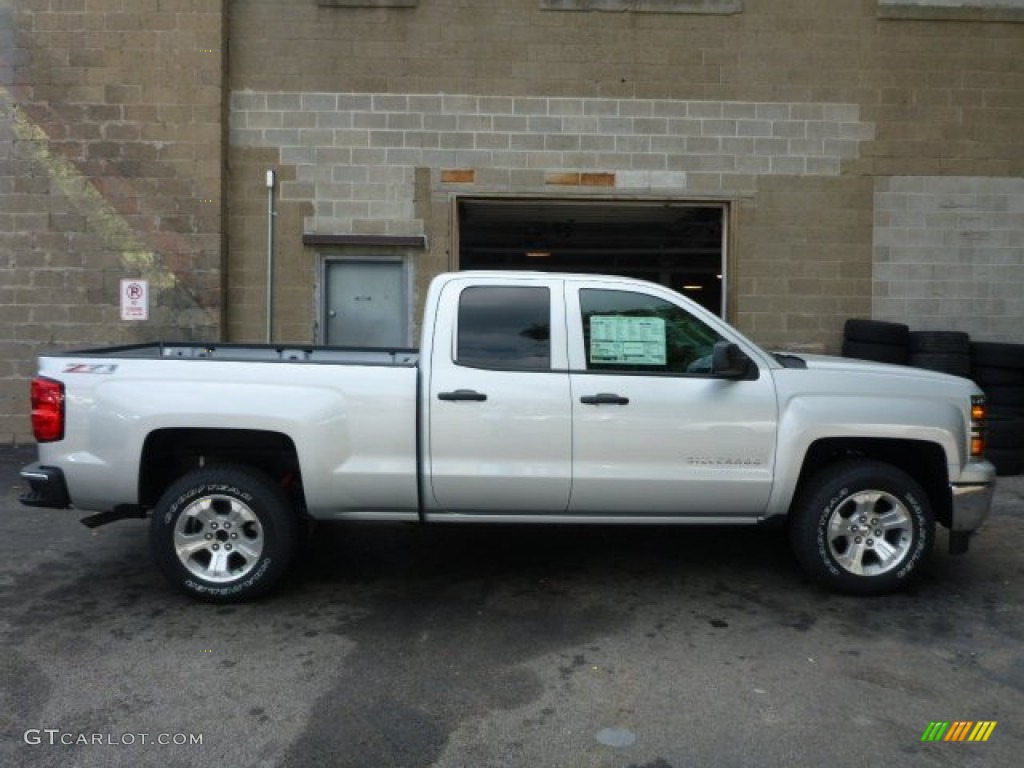 2014 Silverado 1500 LT Double Cab 4x4 - Silver Ice Metallic / Jet Black photo #2