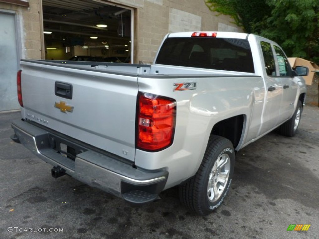 2014 Silverado 1500 LT Double Cab 4x4 - Silver Ice Metallic / Jet Black photo #3