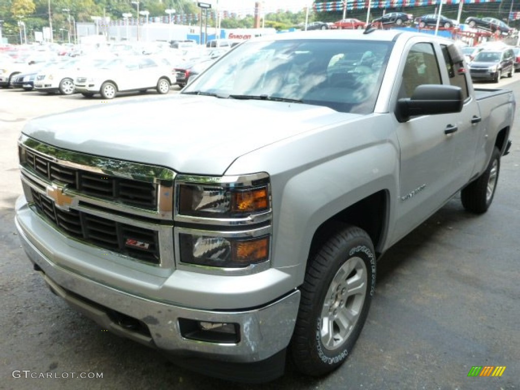 2014 Silverado 1500 LT Double Cab 4x4 - Silver Ice Metallic / Jet Black photo #7