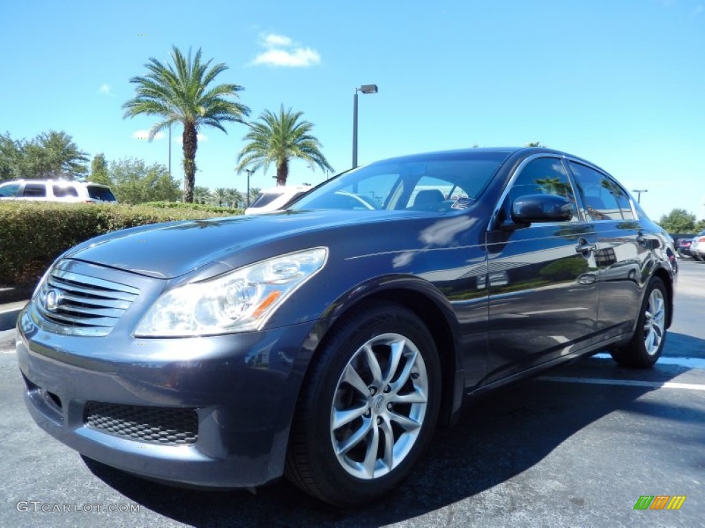 2007 G 35 Sedan - Platinum Graphite Metallic / Stone Gray photo #3