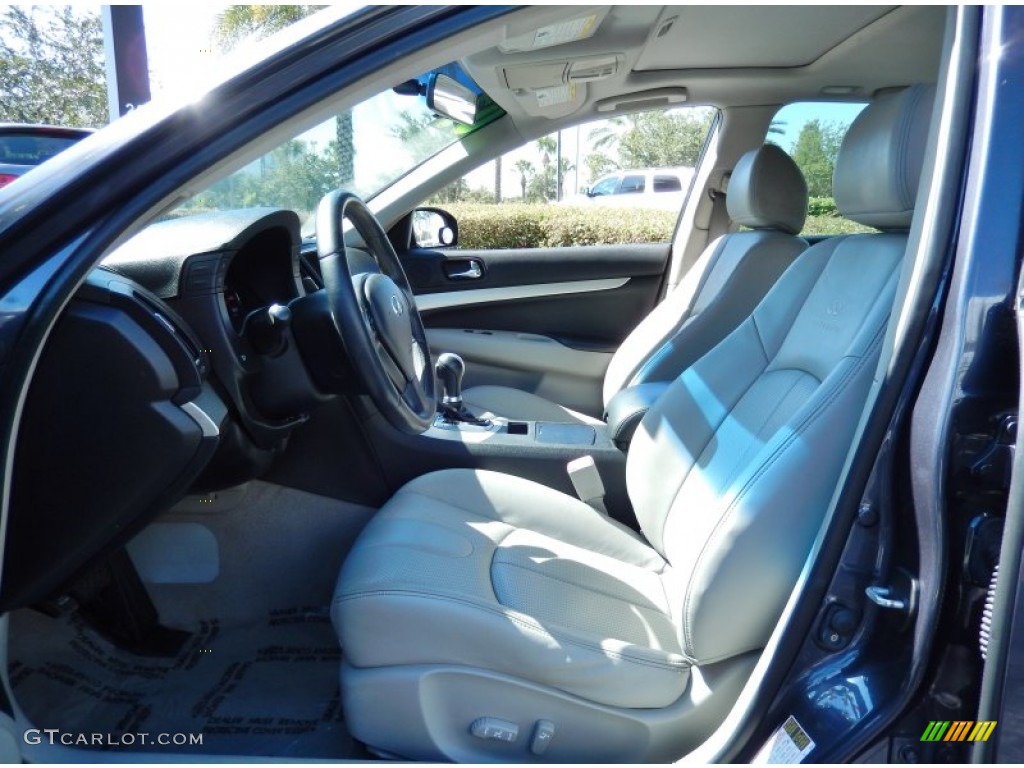 2007 G 35 Sedan - Platinum Graphite Metallic / Stone Gray photo #12