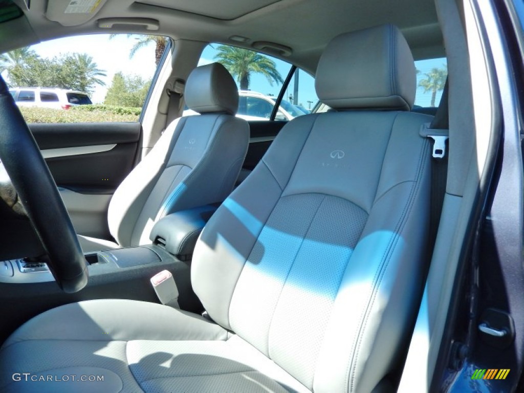 2007 G 35 Sedan - Platinum Graphite Metallic / Stone Gray photo #13