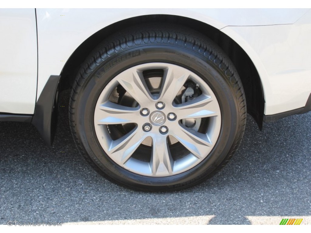 2013 MDX SH-AWD Advance - Aspen White Pearl / Parchment photo #8