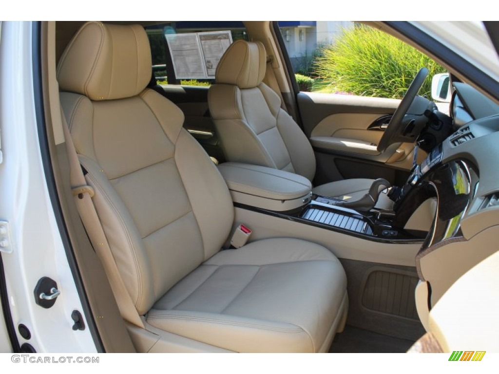 2013 MDX SH-AWD Advance - Aspen White Pearl / Parchment photo #10