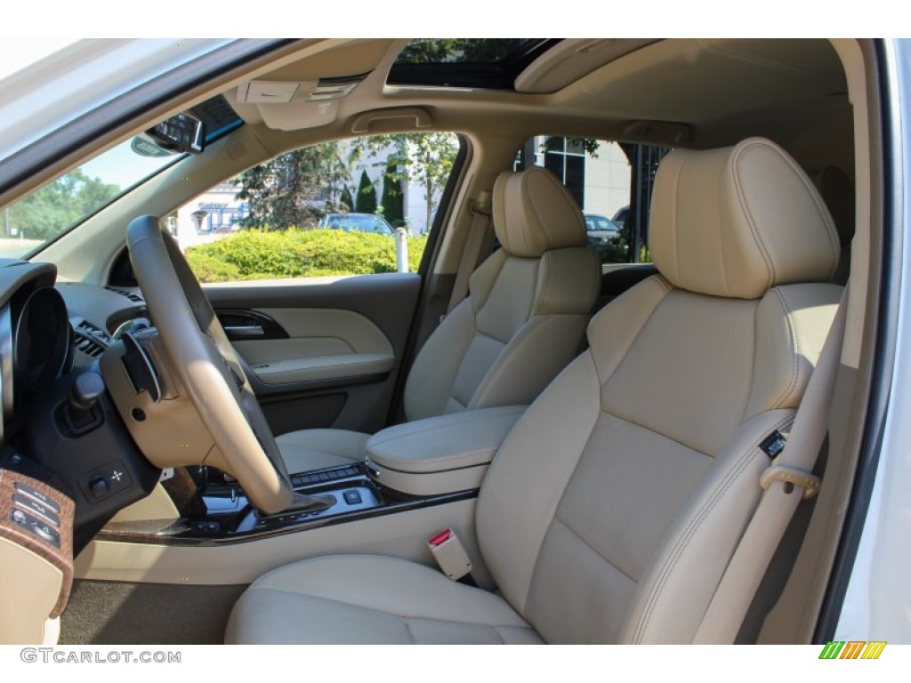 2013 MDX SH-AWD Advance - Aspen White Pearl / Parchment photo #13