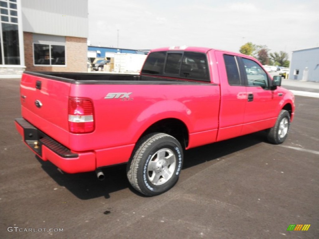 2007 F150 STX SuperCab 4x4 - Bright Red / Medium Flint photo #24