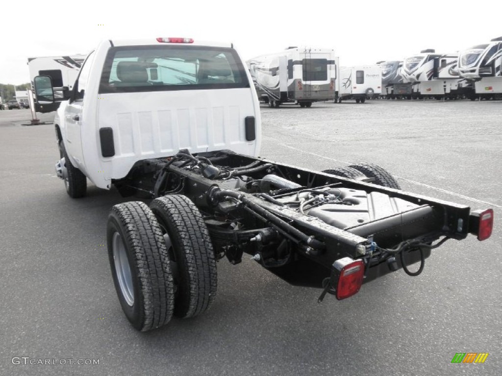 Summit White 2014 GMC Sierra 3500HD Regular Cab Dually Chassis Exterior Photo #85992513