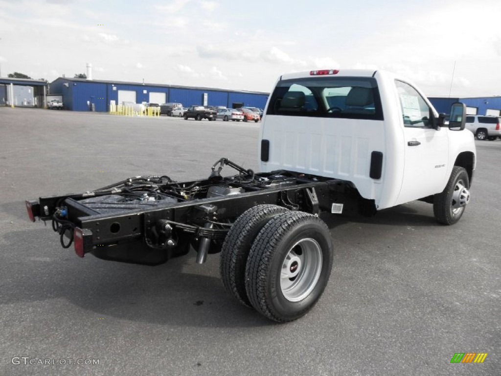 Summit White 2014 GMC Sierra 3500HD Regular Cab Dually Chassis Exterior Photo #85992606