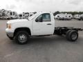 Summit White - Sierra 3500HD Regular Cab Dually Chassis Photo No. 4