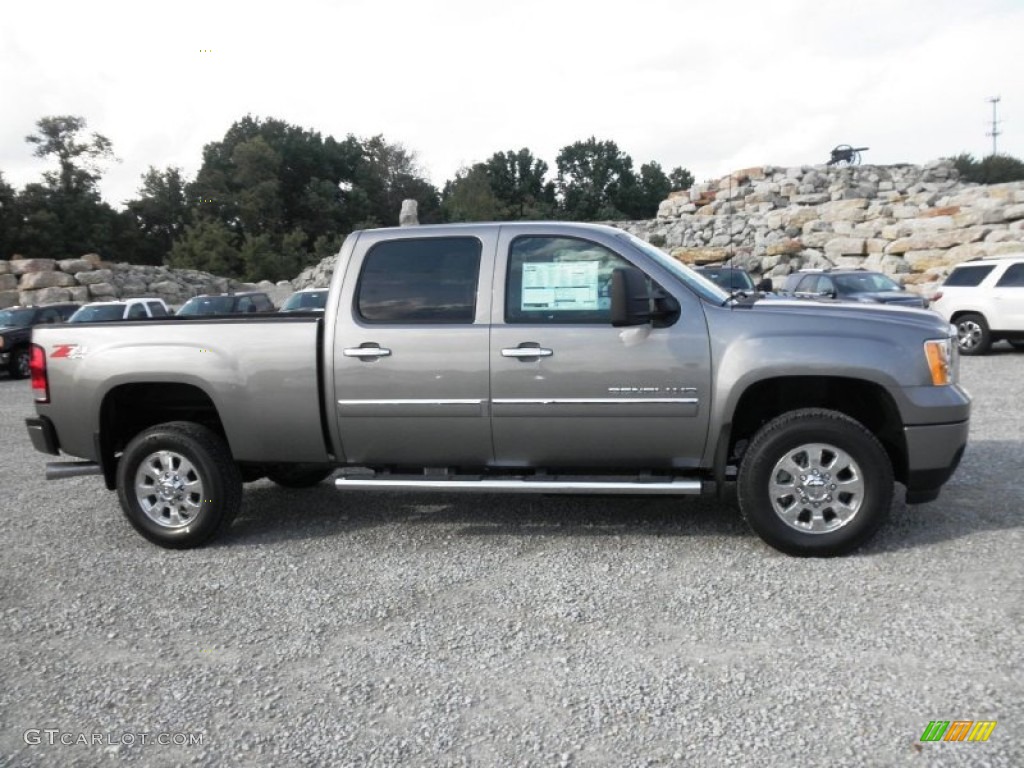 Steel Gray Metallic 2014 GMC Sierra 2500HD Denali Crew Cab 4x4 Exterior Photo #85993026
