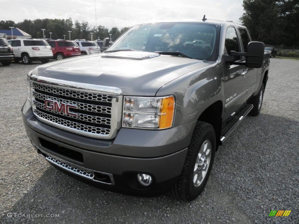 2014 Sierra 2500HD Denali Crew Cab 4x4 - Steel Gray Metallic / Ebony photo #3