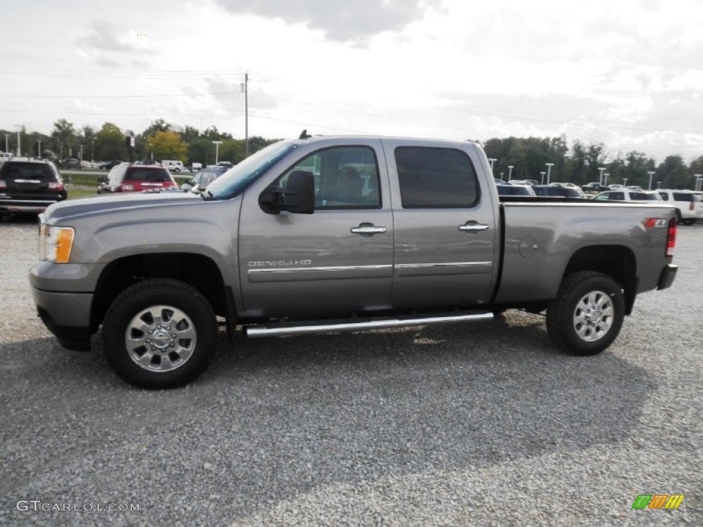 2014 Sierra 2500HD Denali Crew Cab 4x4 - Steel Gray Metallic / Ebony photo #4