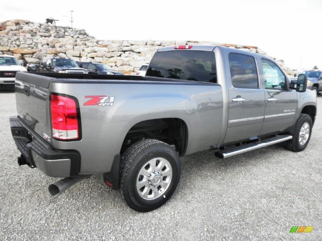 Steel Gray Metallic 2014 GMC Sierra 2500HD Denali Crew Cab 4x4 Exterior Photo #85993899