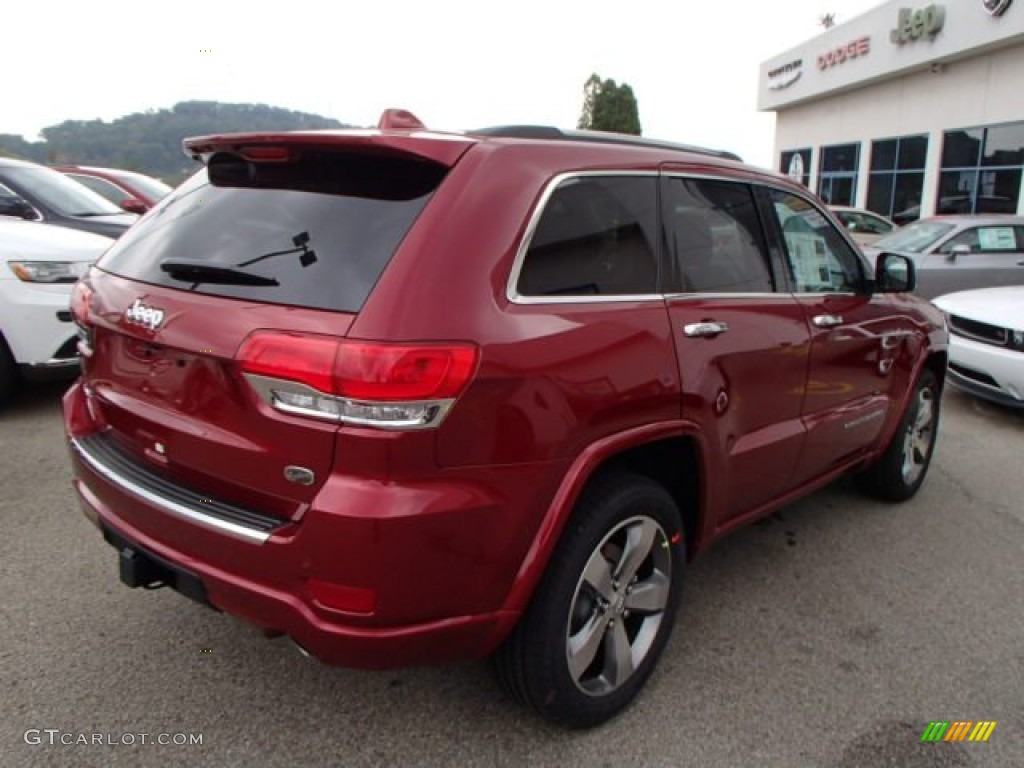 2014 Grand Cherokee Overland 4x4 - Deep Cherry Red Crystal Pearl / Overland Nepal Jeep Brown Light Frost photo #6