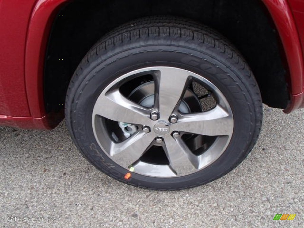2014 Grand Cherokee Overland 4x4 - Deep Cherry Red Crystal Pearl / Overland Nepal Jeep Brown Light Frost photo #9