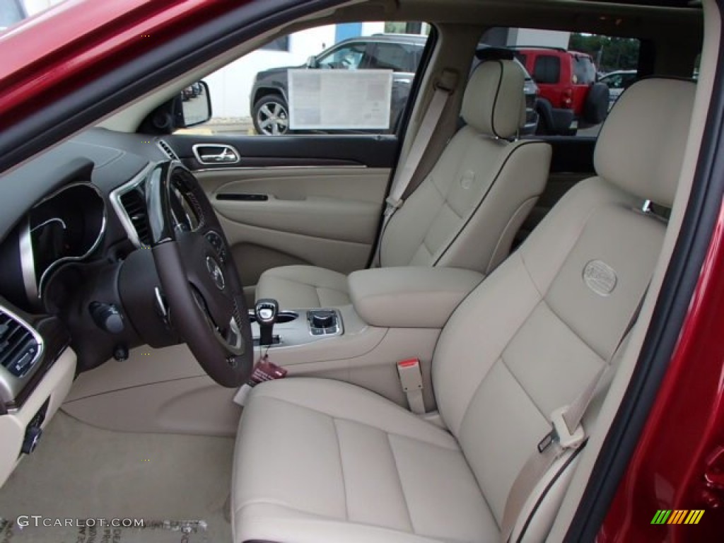 2014 Grand Cherokee Overland 4x4 - Deep Cherry Red Crystal Pearl / Overland Nepal Jeep Brown Light Frost photo #10