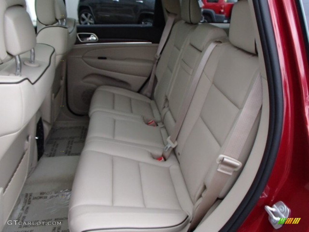 2014 Grand Cherokee Overland 4x4 - Deep Cherry Red Crystal Pearl / Overland Nepal Jeep Brown Light Frost photo #11