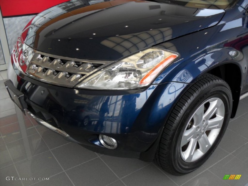 2007 Murano SL AWD - Midnight Blue Pearl / Cafe Latte photo #6