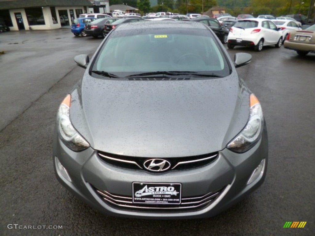 2012 Elantra Limited - Harbor Gray Metallic / Gray photo #2