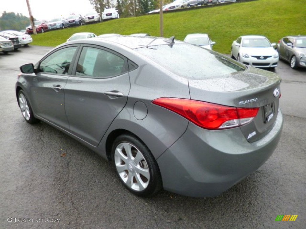 2012 Elantra Limited - Harbor Gray Metallic / Gray photo #5