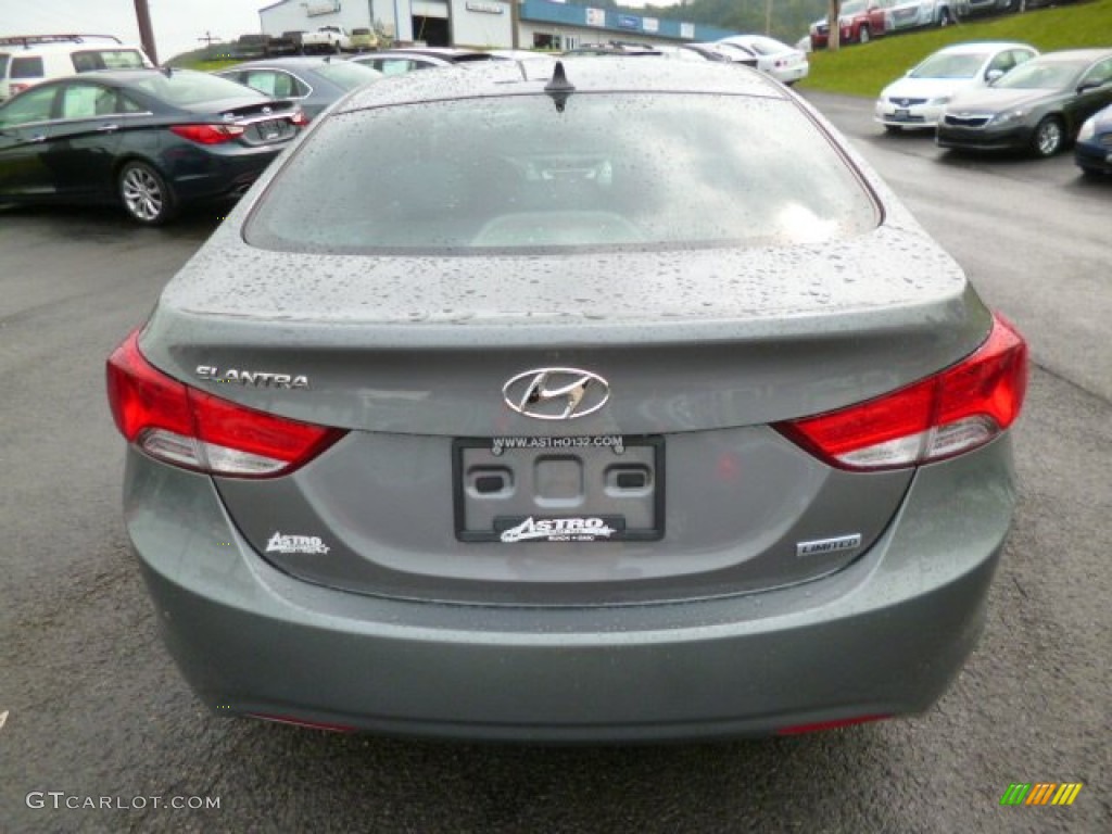 2012 Elantra Limited - Harbor Gray Metallic / Gray photo #6