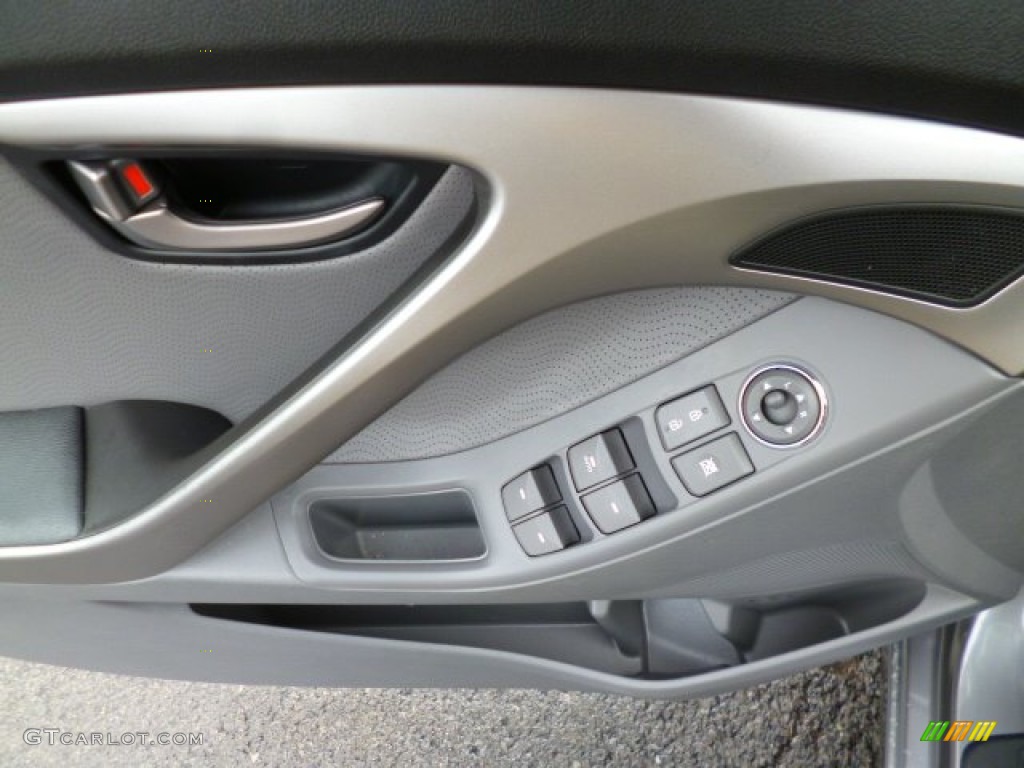 2012 Elantra Limited - Harbor Gray Metallic / Gray photo #17
