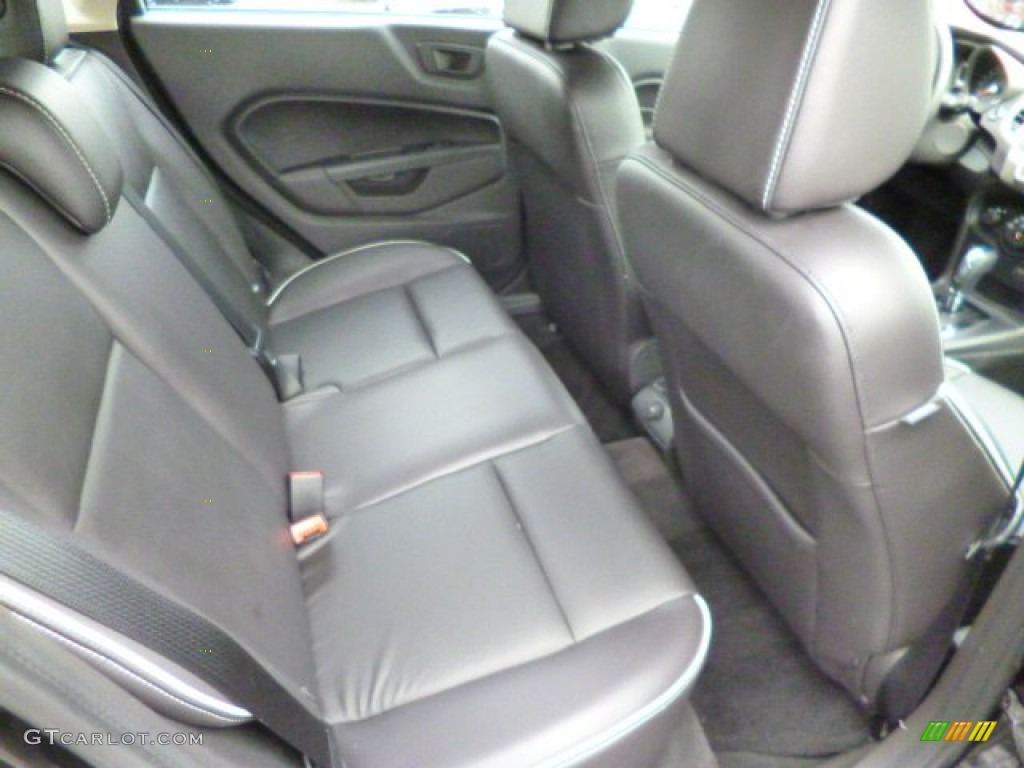 2013 Fiesta Titanium Hatchback - Tuxedo Black / Charcoal Black Leather photo #11