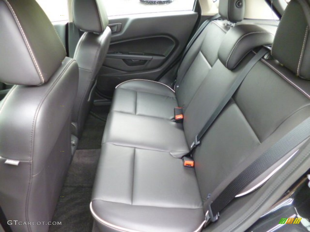 2013 Fiesta Titanium Hatchback - Tuxedo Black / Charcoal Black Leather photo #13