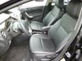Charcoal Black Leather 2013 Ford Fiesta Titanium Hatchback Interior Color