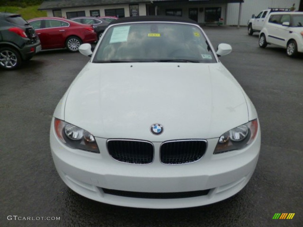 2010 1 Series 128i Convertible - Alpine White / Taupe photo #2