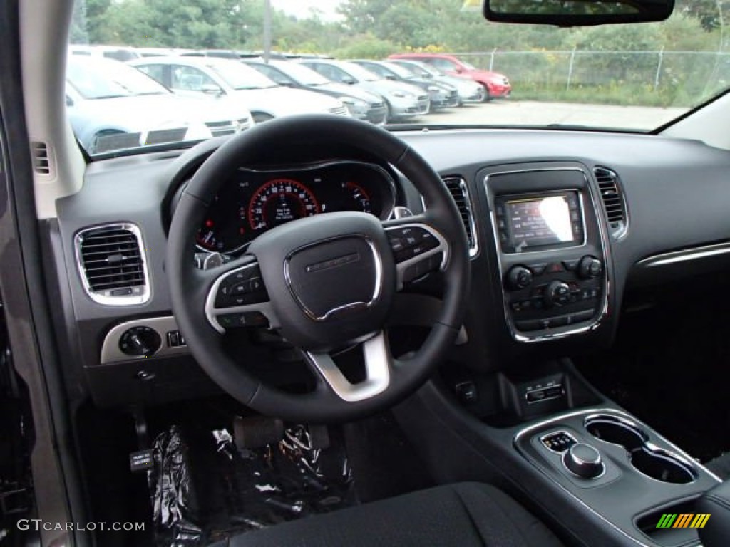 2014 Dodge Durango SXT AWD Black Dashboard Photo #85995477