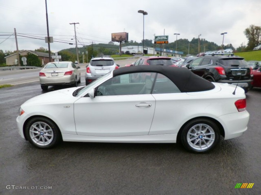 2010 1 Series 128i Convertible - Alpine White / Taupe photo #4