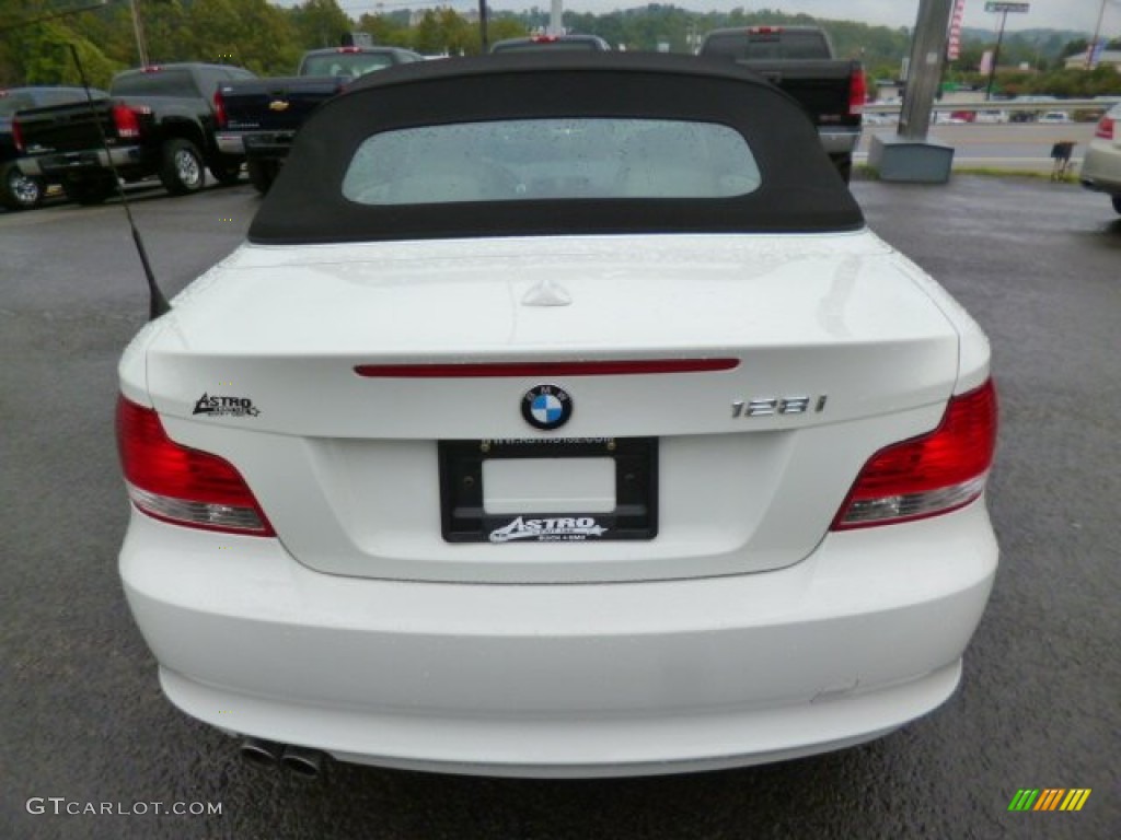 2010 1 Series 128i Convertible - Alpine White / Taupe photo #6