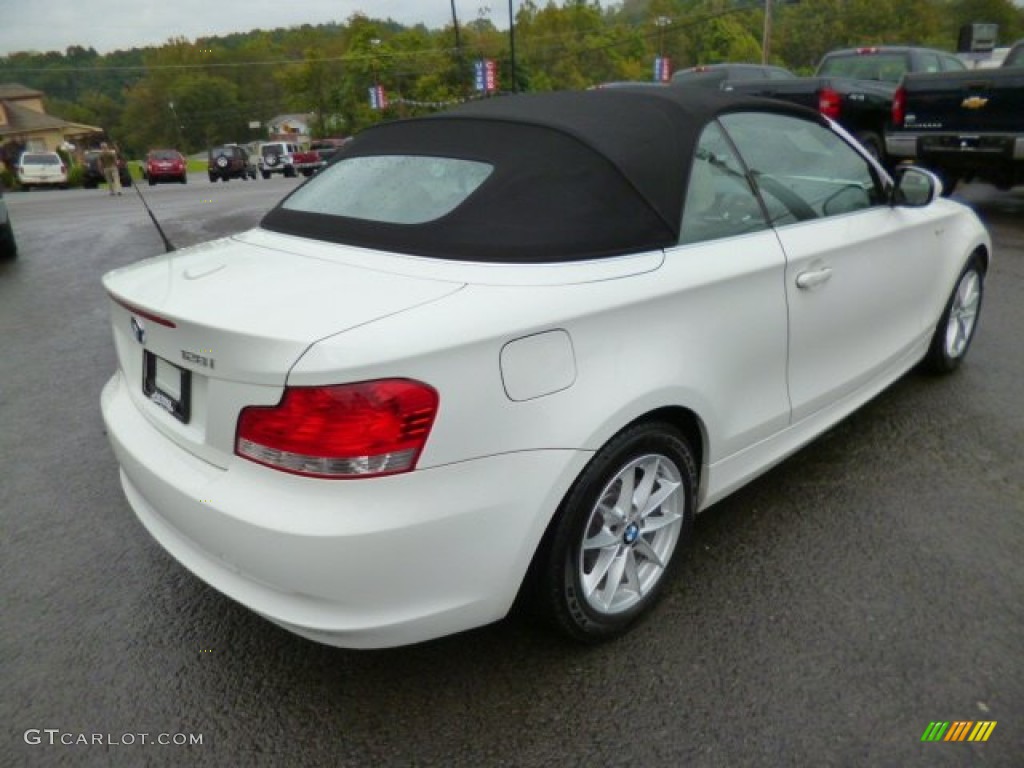 2010 1 Series 128i Convertible - Alpine White / Taupe photo #7