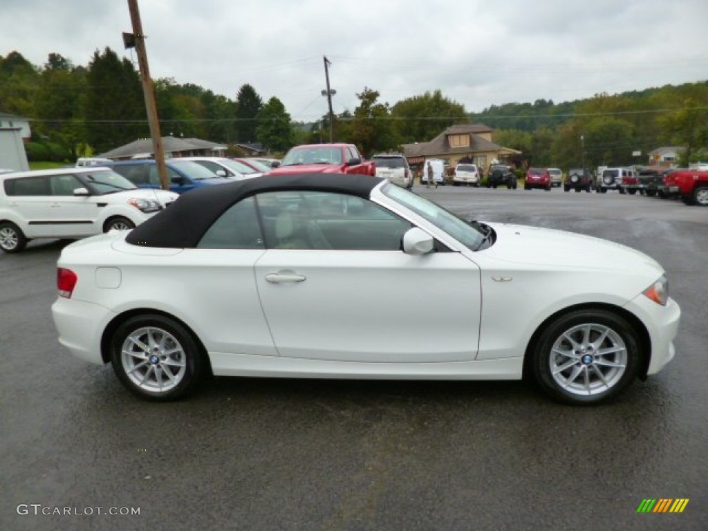 2010 1 Series 128i Convertible - Alpine White / Taupe photo #8