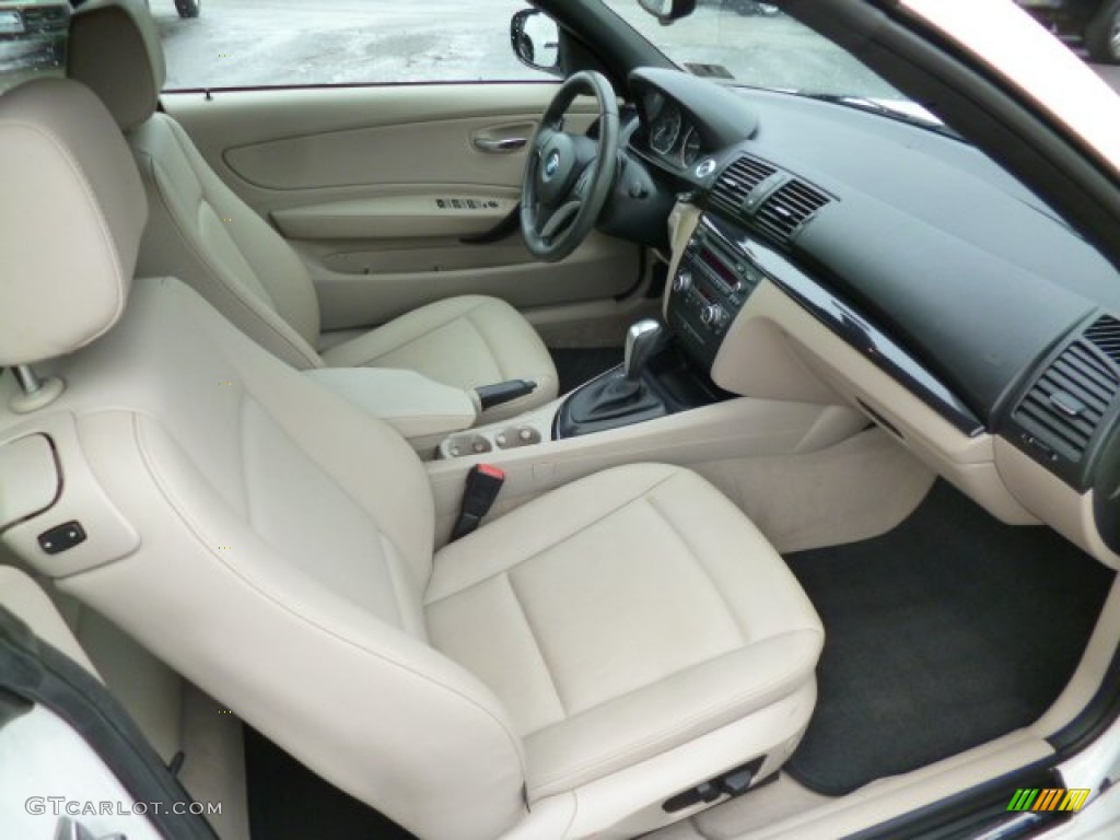 2010 1 Series 128i Convertible - Alpine White / Taupe photo #10