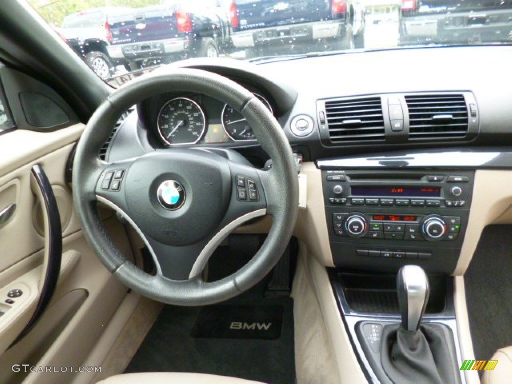 2010 1 Series 128i Convertible - Alpine White / Taupe photo #13