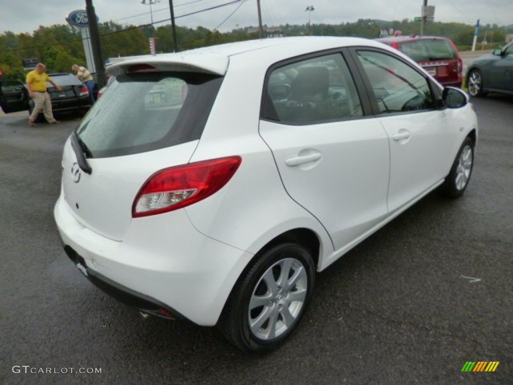 2012 MAZDA2 Touring - Crystal White Pearl Mica / Black w/Red Piping photo #7