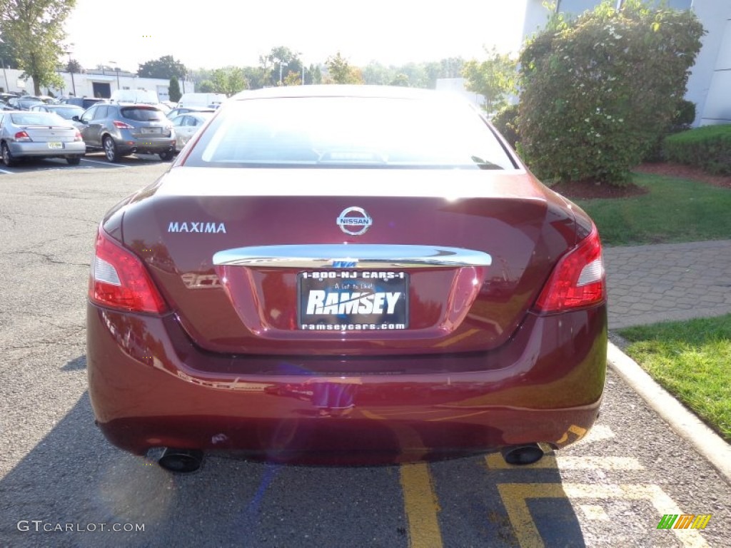 2010 Maxima 3.5 S - Tuscan Sun Red / Charcoal photo #4