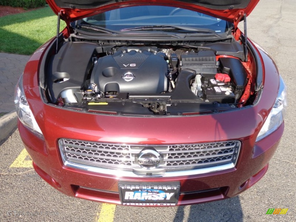 2010 Maxima 3.5 S - Tuscan Sun Red / Charcoal photo #6
