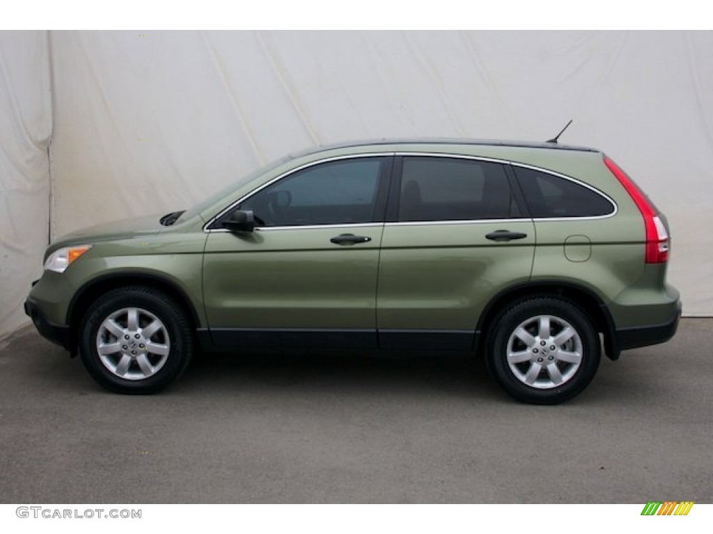 Green Tea Metallic 2009 Honda CR-V EX Exterior Photo #85998918