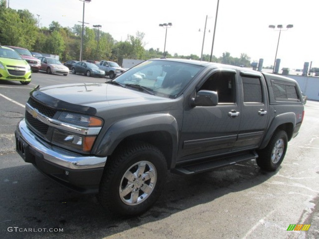 Dark Gray Metallic 2012 Chevrolet Colorado LT Crew Cab 4x4 Exterior Photo #85999455