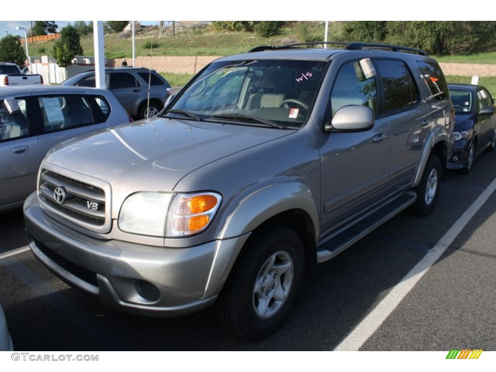 2001 Sequoia SR5 4x4 - Thunder Gray Metallic / Charcoal photo #4