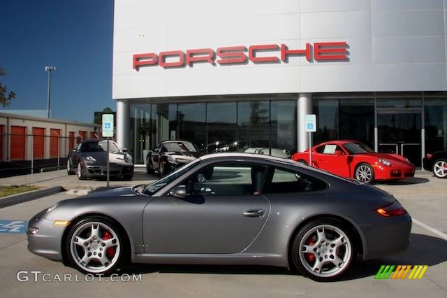 2005 911 Carrera S Coupe - Seal Grey Metallic / Black photo #1